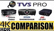 Epson 5040UB/6040UB vs Optoma UHD65 vs JVC LX-UH1 Projector Comparison