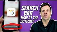 Move the iPhone Search bar back to the top of the screen