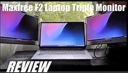 REVIEW: Maxfree F2 Triple Screen Portable Laptop Monitor! Best Design Yet?