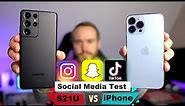 S21 Ultra vs iPhone 13 Pro Social Media Quality Test!