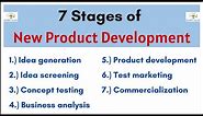 No.26 ~ Stages of New Product Development | Idea Generation | Screening | Testing | Analysis ||