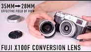 Fuji X100F Wide Angle Conversion Lens!