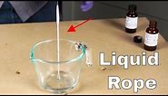Making Spiderman's Web—The Liquid Rope Experiment with Nylon 6,10