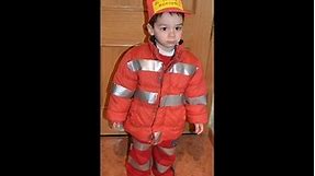 disfraz infantil rapido de bombero