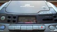 SONY CFD-S01 PORTABLE CD CASSETTE PLAYER RADIO TUNER STEREO FM/AM BOOMBOX