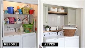 $550 DIY Laundry Room Makeover!