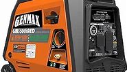 GENMAX Portable Inverter Generator, 3500W Super Quiet Gas or Propane Powered Engine with Parallel Capability, Remote/Electric Start, Ideal for Camping Travel Outdoor.EPA Compliant (GM3500iAED)