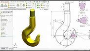 Crane Hook in SolidWorks