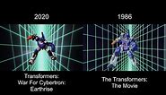 Arrival of Galvatron & G1 Comparison | WFC: Earthrise (2020) vs Transformers: The Movie (1986)