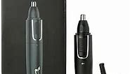 Pete & Pedro Nose & Ear Hair Trimmer – Clipper Has 3 Attachments for Nose/Ear, Eyebrows Trimming, & Facial Hair Detailing | for Men & Women, Stainless Steel, Wet/Dry, USB | As Seen on Shark Tank
