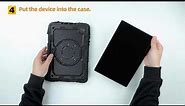 Install | SEYMAC Case for Galaxy Tab A8 10.5" | FORT-G PRO