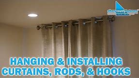 How To Install Curtain Rods & Hang Curtains | DIY Home Improvement