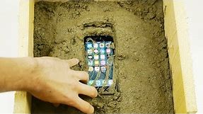 Putting an iPhone 7 Inside Concrete Rock - What Will Happen?