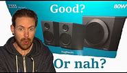 Logitech Z333 speaker unboxing + review