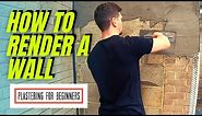How To Render A Wall | COMPLETE BEGINNERS GUIDE...FULL PROCESS!