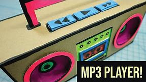 DIY Cardboard 90's Boom Box - Plays MP3s!