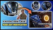 Honda XBLADE Headlight Modification |LED Headlight into Projector light| #hondaxblade #xblademodify