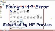 Fixing a 49 Error on HP Printers