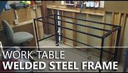 Making a welded & bolted steel table frame