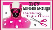 How to make a Minnie Mouse Birthday Party Tutu Dress - DIY Tutu Tutorial