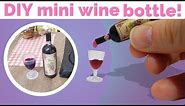 WORKING Mini Wine Bottle! DIY