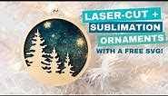 Laser-Cut Wood Sublimation Christmas Ornaments | Sublimation on Wood Using Laminate Sheets