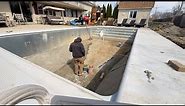 Time Lapse Rectangle Inground Pool Kit Construction From Pool Warehouse - Great job Block Family!