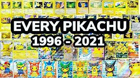 EVERY PIKACHU POKEMON CARD FROM 1996 TO 2021