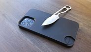 knyphe phone case   EDC knife securely stores a fixed-blade knife in a special slot