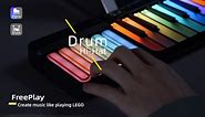 PopuPiano Smart Keyboard with Rainbow Lighting, Interactive Lessons, 256 Tones, 100+ Chords - Portable, Expandable Piano for Beginners