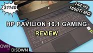 HP Pavilion 16.1 Gaming Laptop Review - GTX 1660Ti MQ/ 144Hz