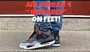 AIR JORDAN 4 "INFRARED" REVIEW AND ON FEET!