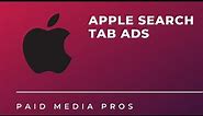 Apple Search Ads Search Tab Ads
