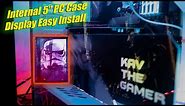 Easy Install 5” Internal Monitor For Gaming PC 🔥 #howto #tutorial