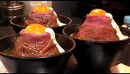 Bigger than MT.FUJI?! Japanese climb the ROAST BEEF MOUNTAIN in Akihabara