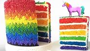 RAINBOW CAKE UNICORN How To Cook That Rainbow Cake by Ann Reardon