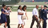 Raw: Obamas Depart for Martha's Vineyard