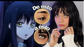 Mieruko-chan cosplay makeup + Como hacer los ojos mas grandes y ojeras (para cosplay)