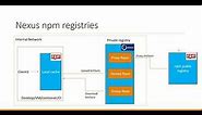 npm registries in Nexus repository manager and how to create them