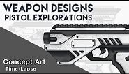 Learn How To Design Awesome Pistol Concepts! | Concept Art (Weapon Design) | Digital Illustration
