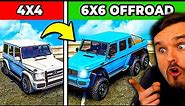 Upgrading 4x4 Cars to 6x6 OFF ROAD GOD Cars in GTA 5!