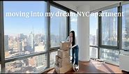moving into my dream NYC apartment: empty apartment tour & living alone!