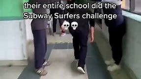 their entire school did the Subway Surfers challenge #subwaysurfers