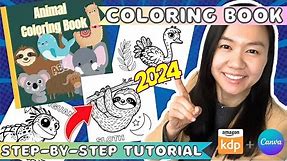 Create a Coloring Book to Sell on Amazon KDP using Canva - Step by Step Tutorial (2024)