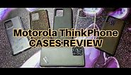 MOTOROLA THINKPHONE CASES REVIEW - Four cases plus the one that came in the box.