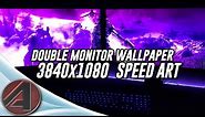 Double monitor Wallpaper 3840x1080 - Speed art