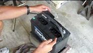 Using A Multimeter Check an auto lead acid battery's Cells