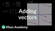 Adding vectors | Vectors and spaces | Linear Algebra | Khan Academy