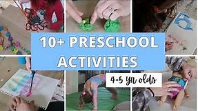 ACTIVITIES FOR 4-5 YEAR OLDS // PRESCHOOL ACTIVITIES FOR 4-5 YEAR OLDS