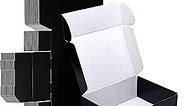 HORLIMER 12x9x4 inches Shipping Boxes Set of 20, Black Medium Corrugated Cardboard Gift Mailer Box